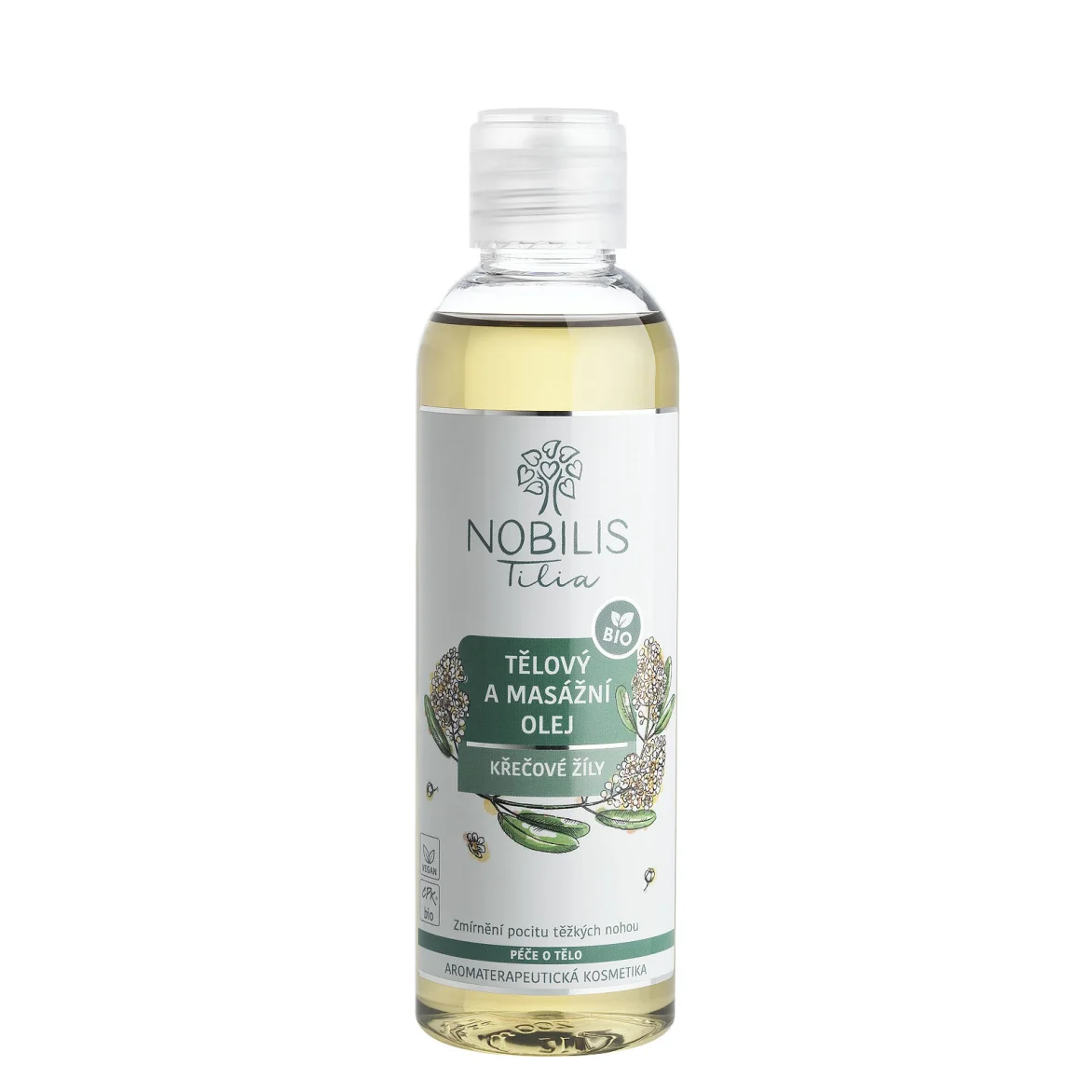 Telový a masážny olej Kŕčové žily 200 ml