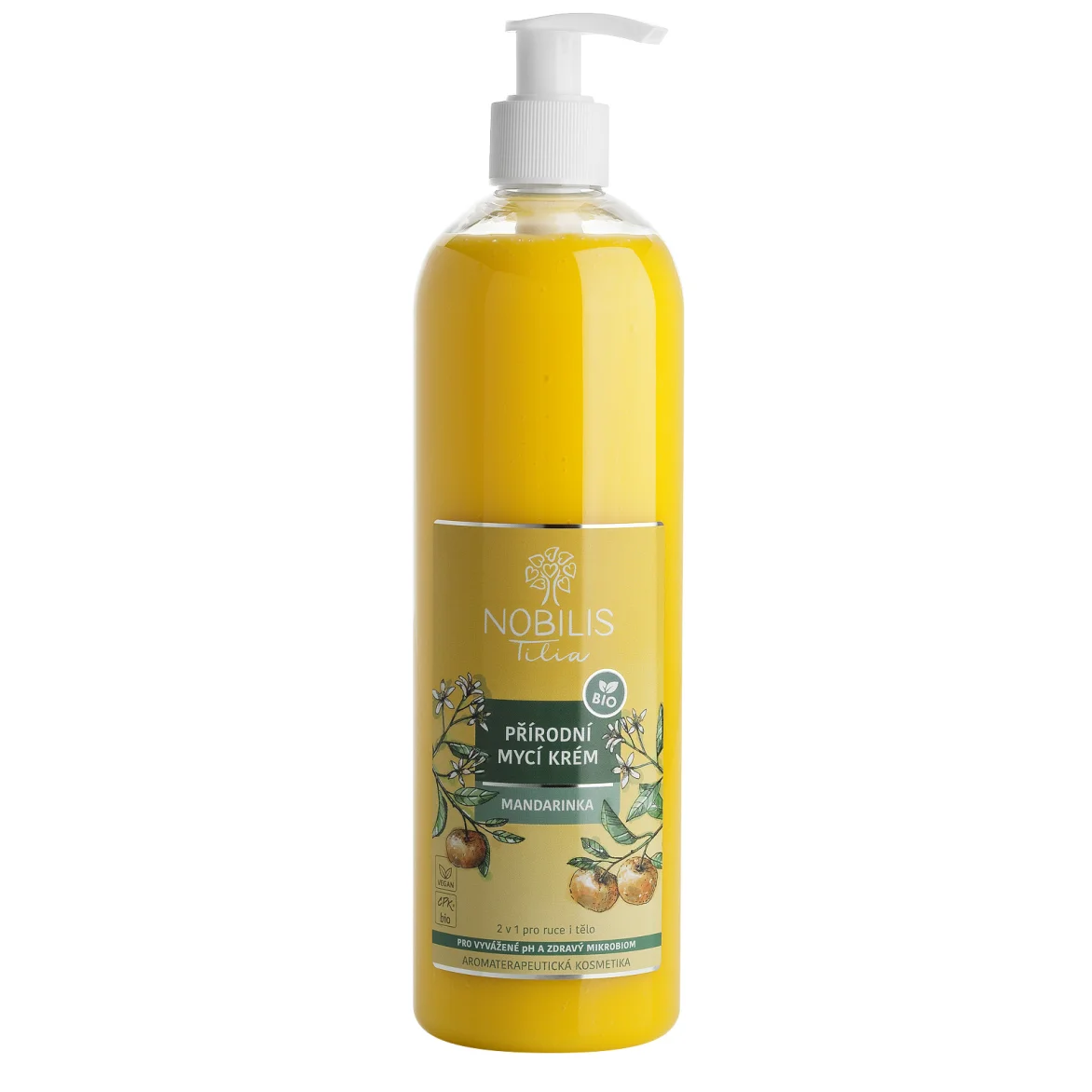 Prírodný umývací krém Mandarínka 500 ml