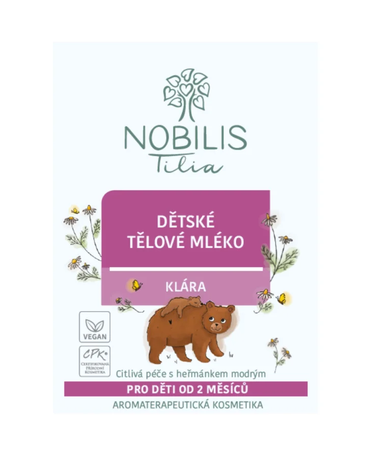Detské telové mlieko Klára - vzorka sáčok