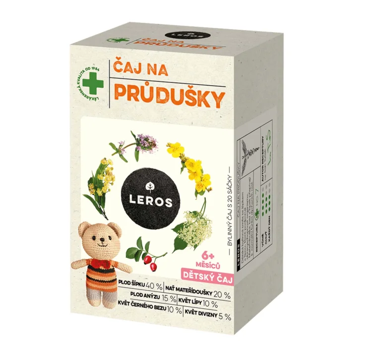Detský čaj na priedušky